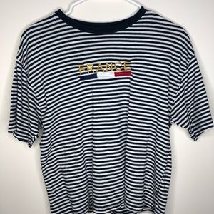 Brandy Melville Striped France Tee